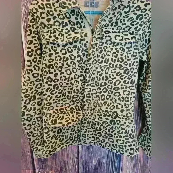 DL1961 cheetah print woman's coat sz L NWT - Picture 3 of 5